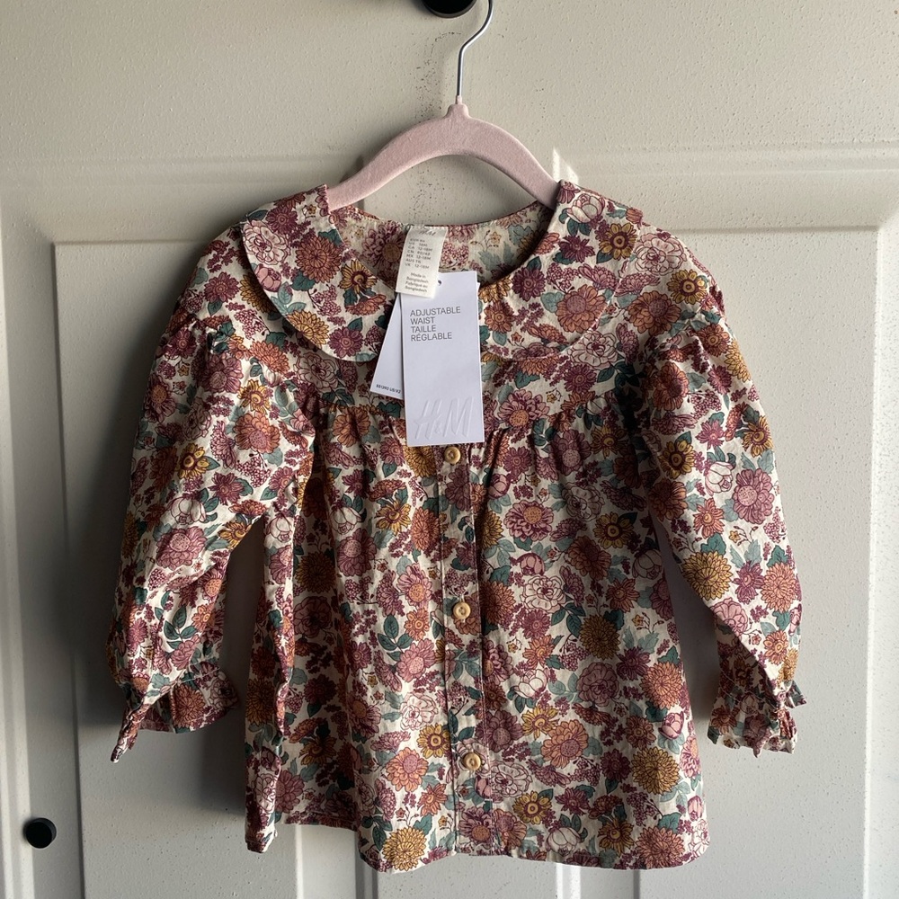 H&M NWT Floral Toddler Top